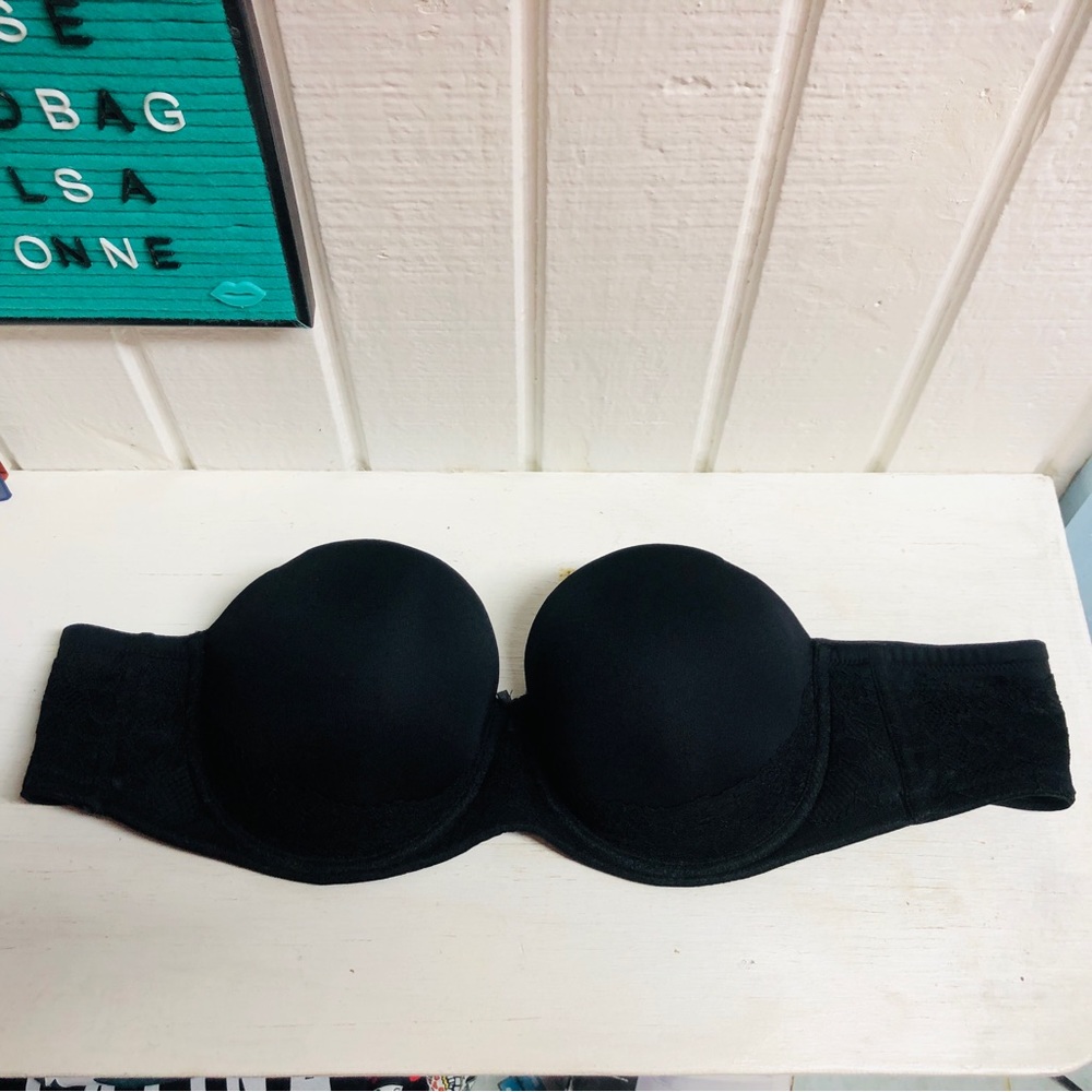 Torrid Bra 42B Push Up Strapless Lace Boned T-Shirt Multi-Way Underwire